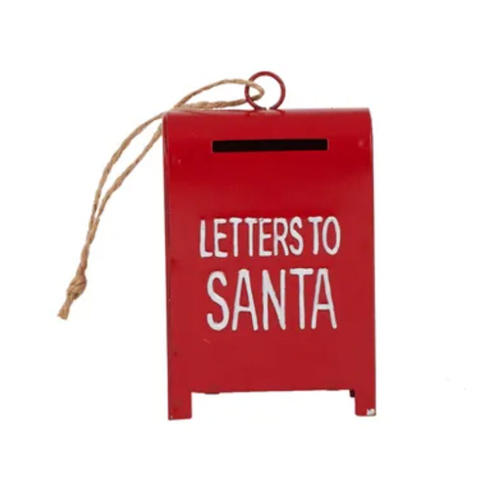 RED LETTERS TO SANTA MAILBOX HANGING