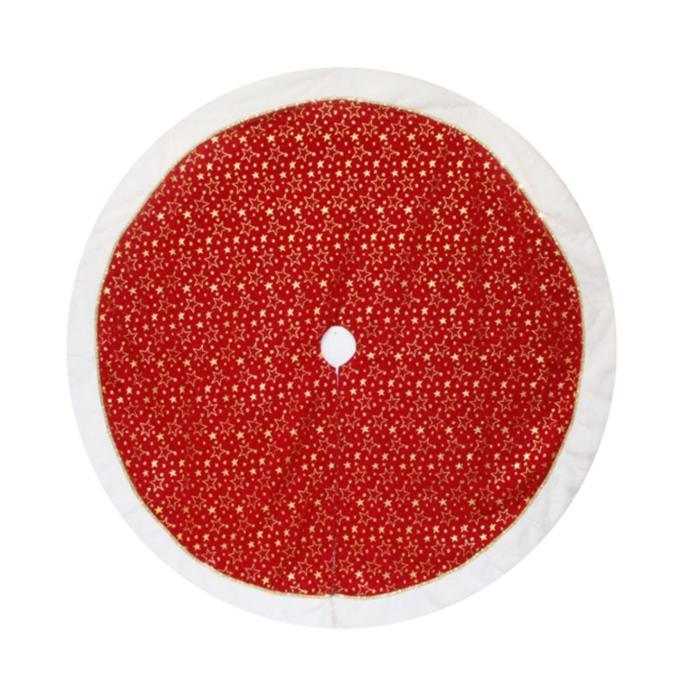 TREE SKIRT-STARS-RED(120CM)