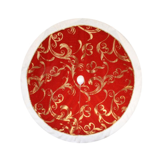 TREE SKIRT-SWIRL-RED(120CM)