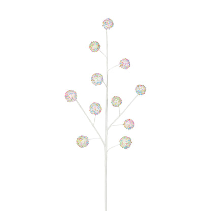 Pink White Green Ball Spray