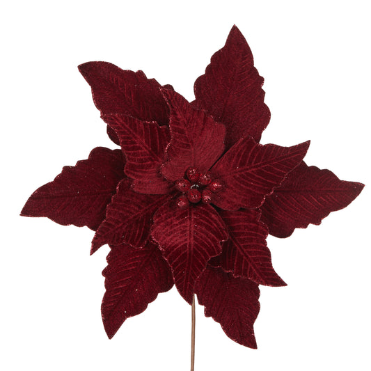 Luxe Burgundy Poinsettia