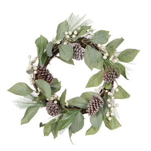 Luxe Pinecone And Berry Wreath