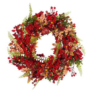 Luxe Cedar Berry Wreath