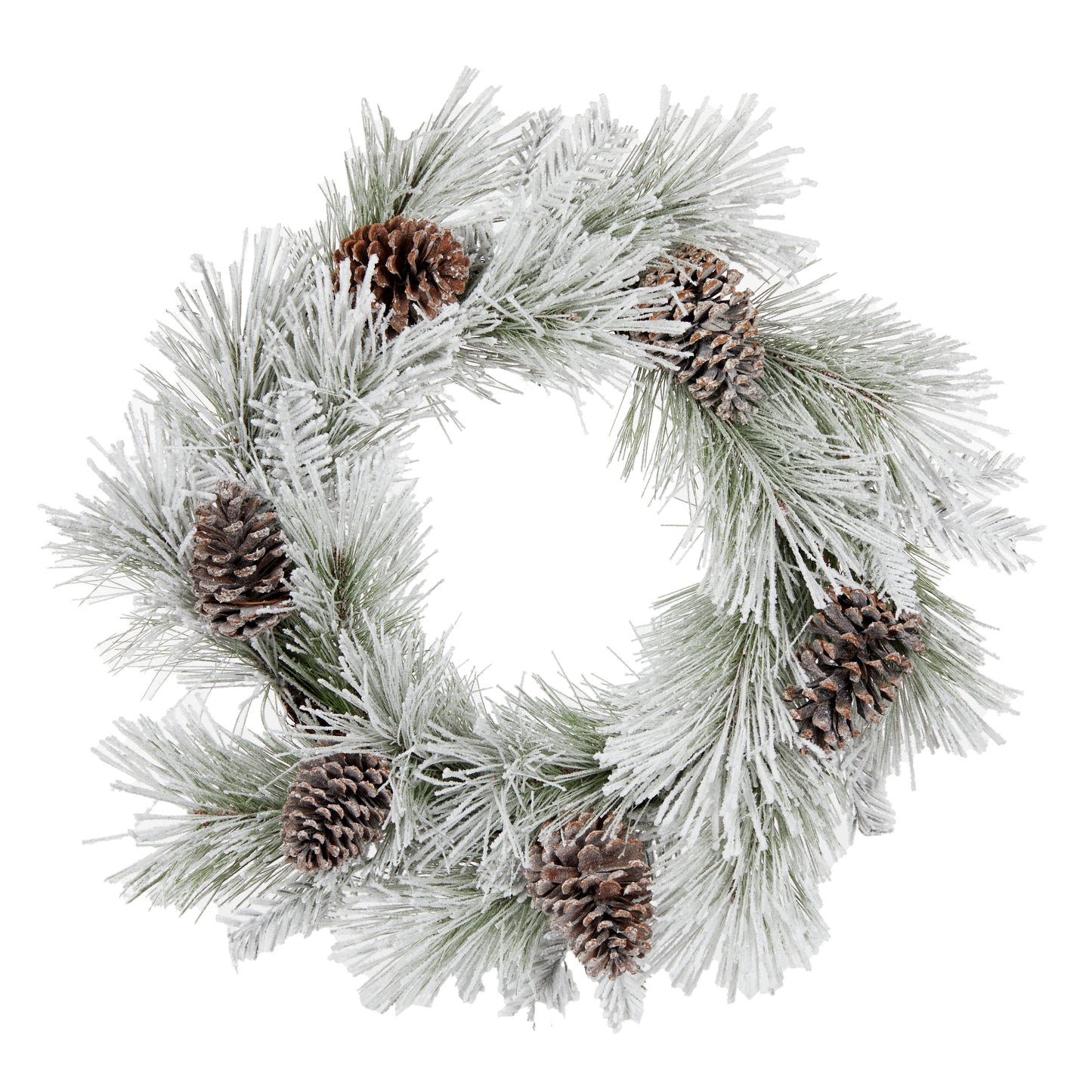 Luxe Snowy Pinecone Wreath