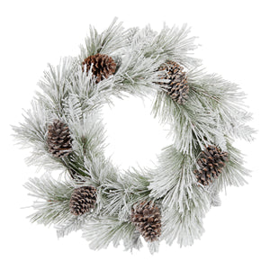 Luxe Snowy Pinecone Wreath