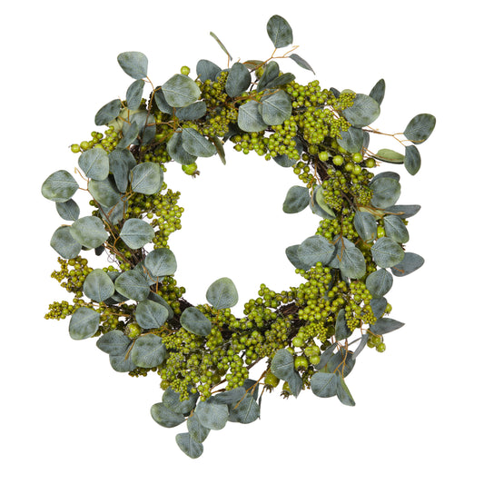 Eucalyptus And Berries Wreath