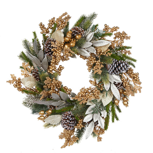 Gold Pine Wreath