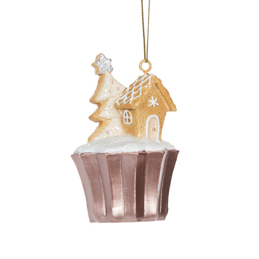 Metalic Gingerbread Tree Cupcake