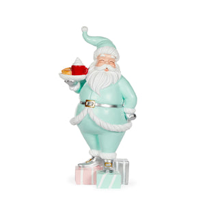 Mint Candy Santa On Gifts