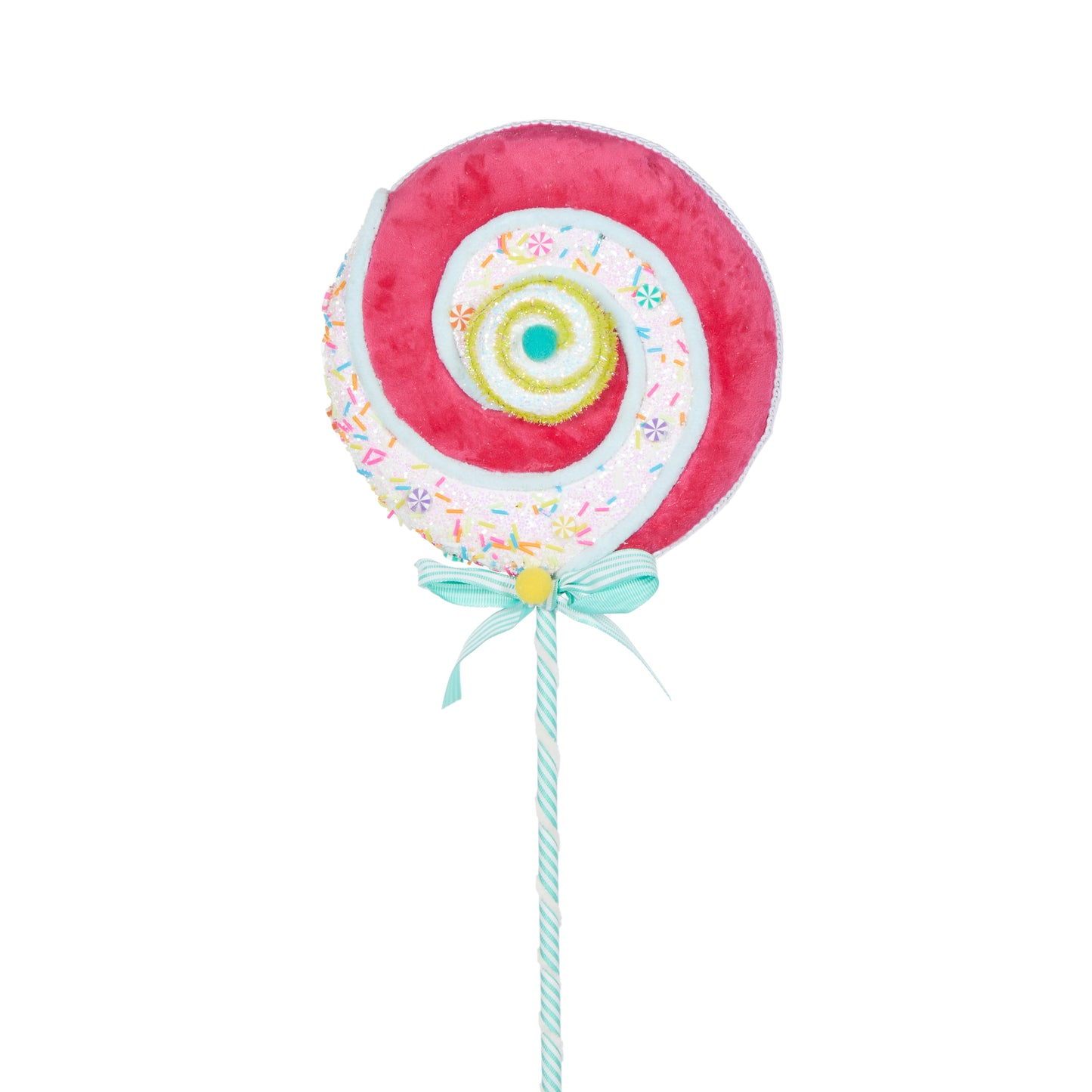 Small Hot Pink Sprinkles Lollipop