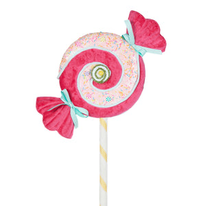 Wrapped Hot Pink Sprinkles Lolly Pick