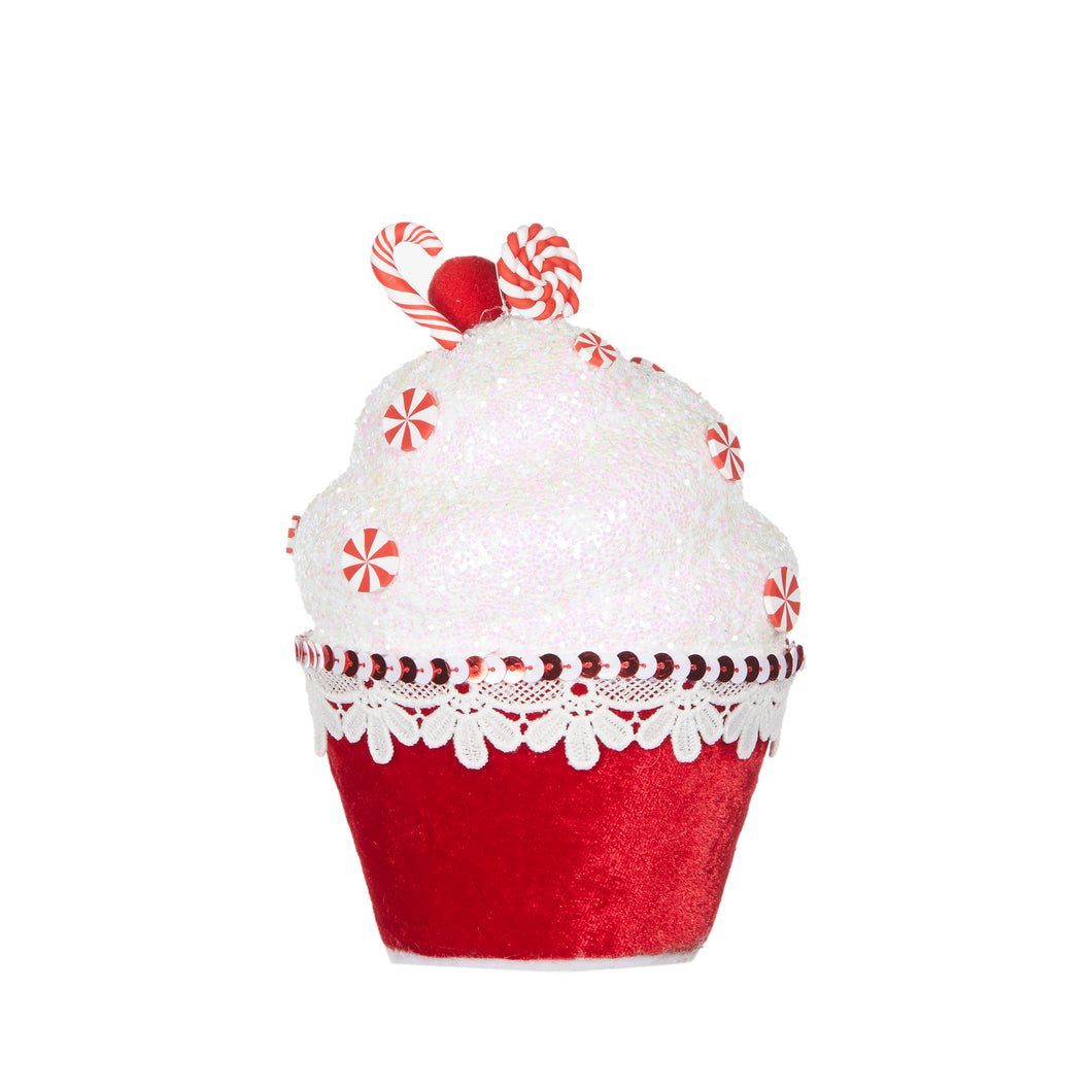 Red Peppermint Cupcake
