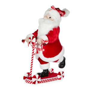 Peppermint Santa On Scooter