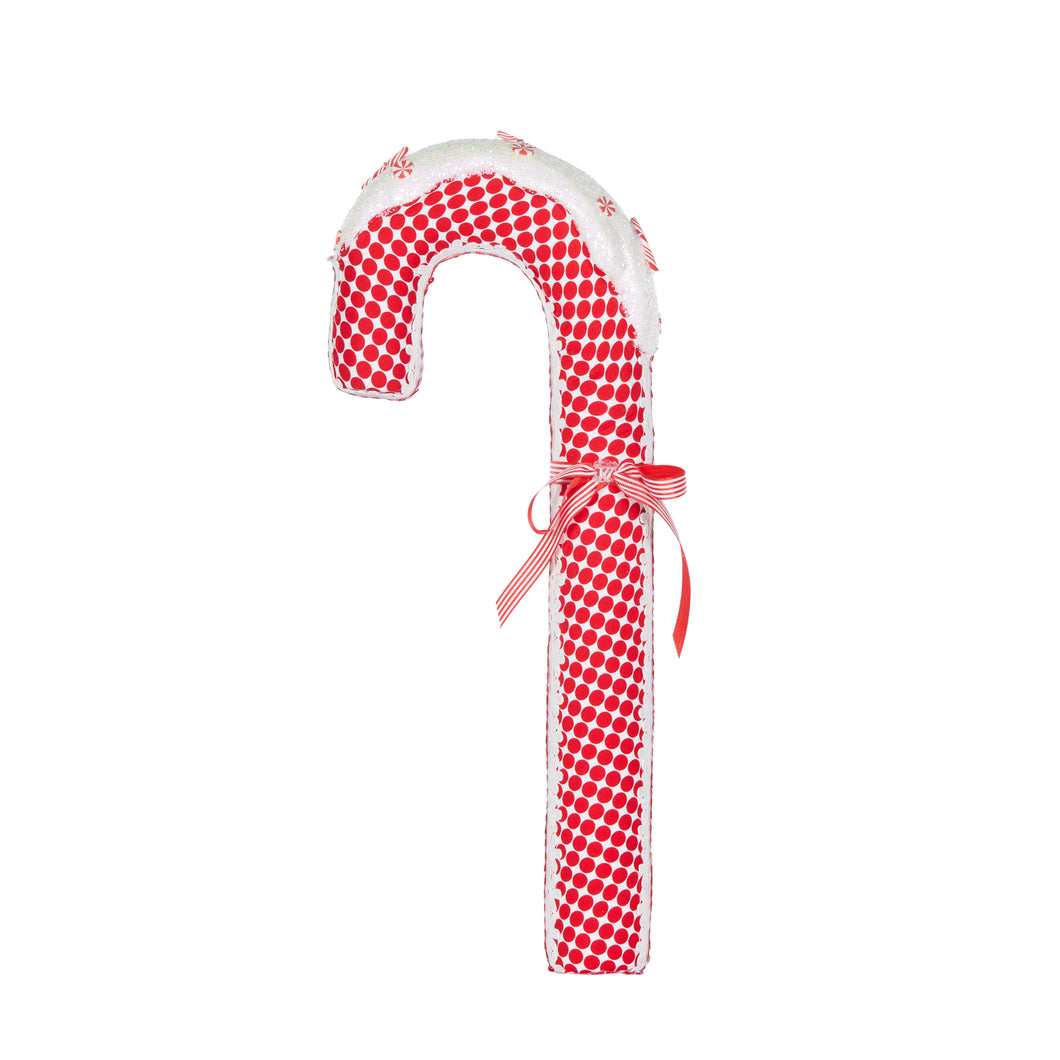 Snow Capped Peppermint Gingham Candy Cane