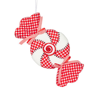 Peppermint Wrapped Gingham Swirl