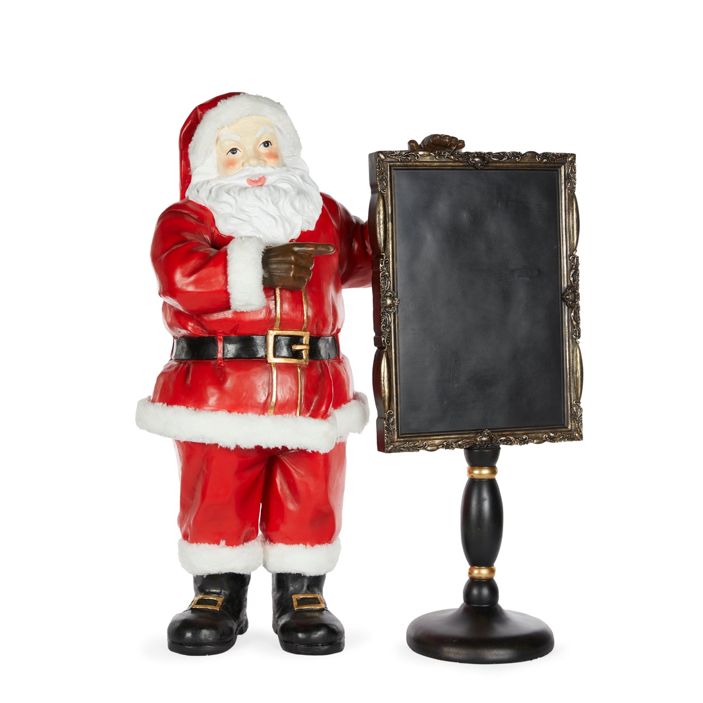 80Cm Vintage Chalkboard Santa