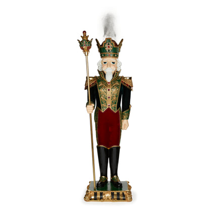 180Cm Elaborate Velvet Soldier On Base