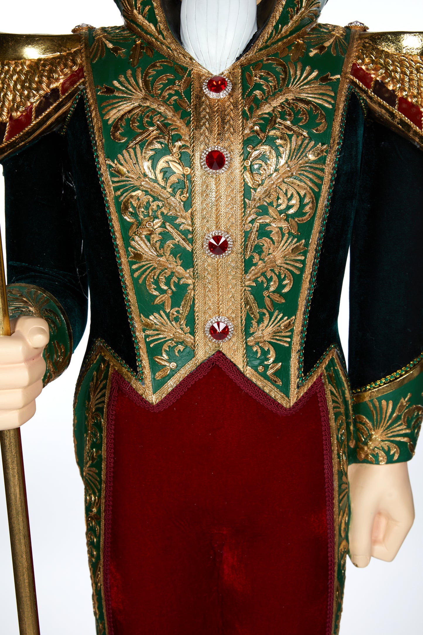 180Cm Elaborate Velvet Soldier On Base