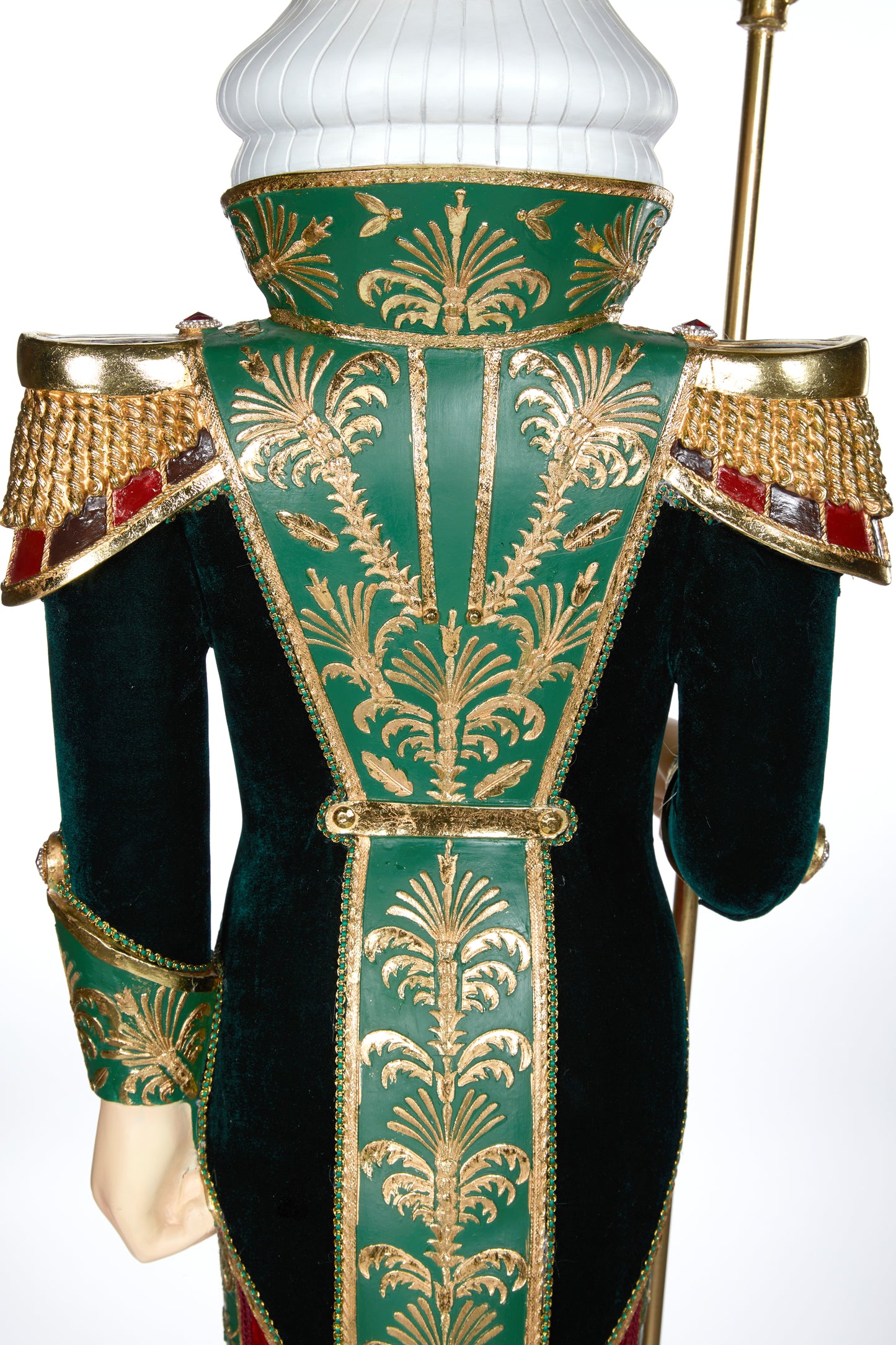 180Cm Elaborate Velvet Soldier On Base