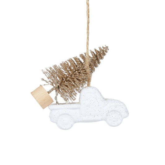 Glitter Truck With Tree Hanging