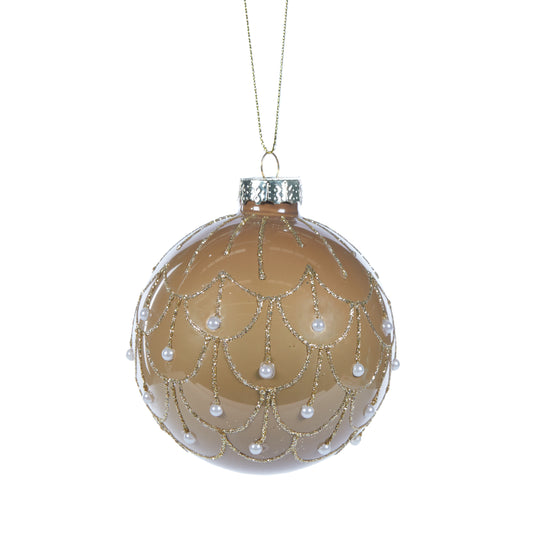 Gold Scalloped Bauble