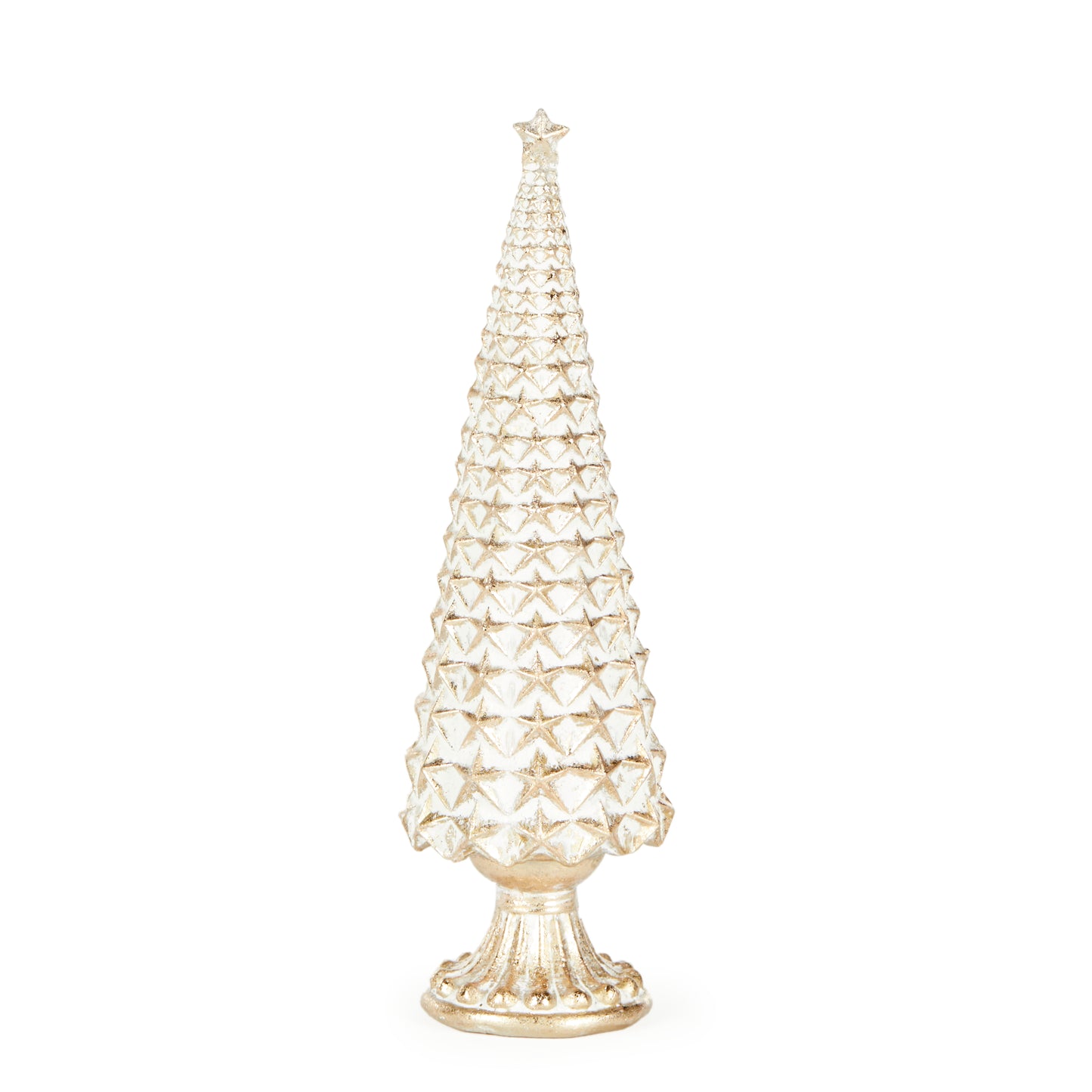 White And Gold Stars Tree