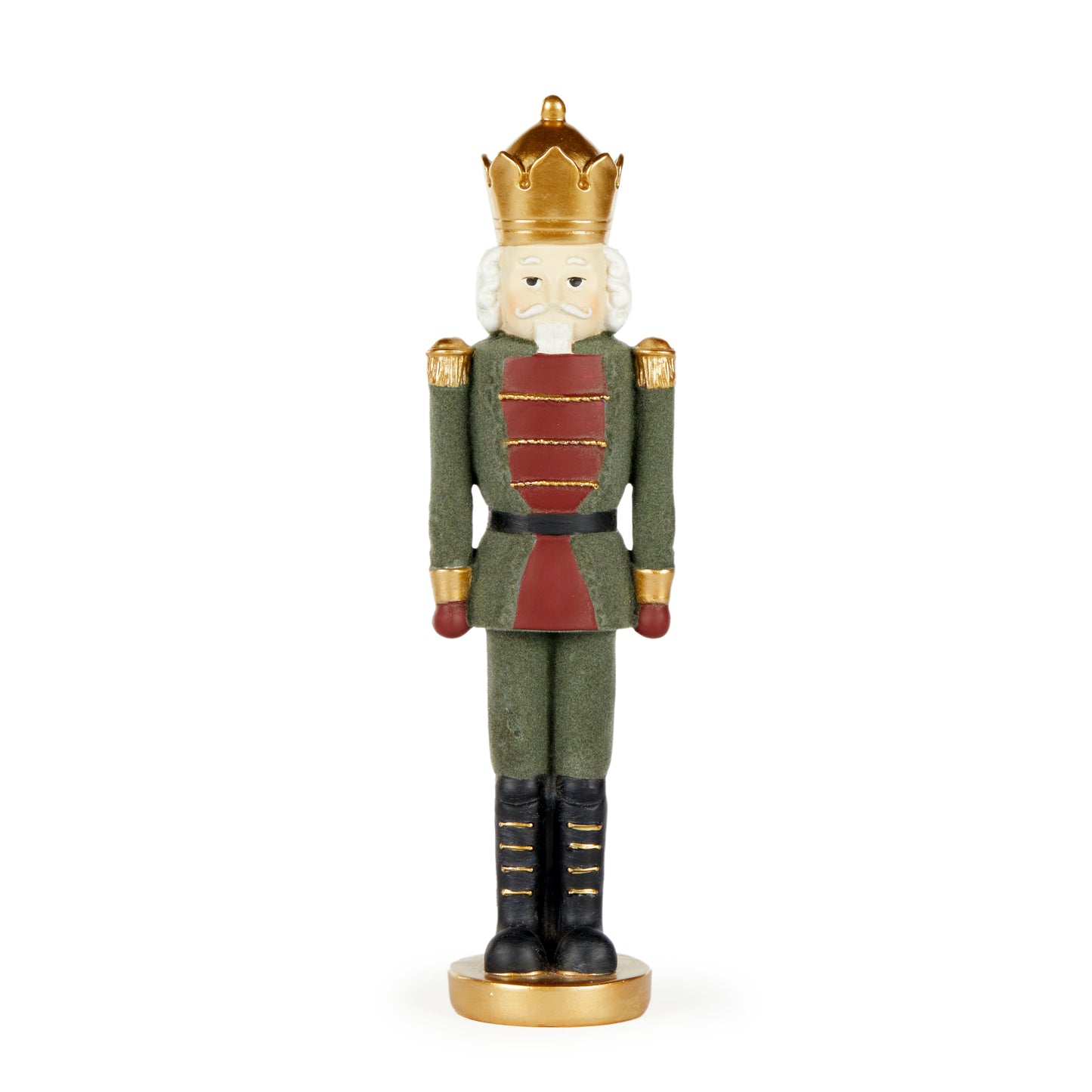 25 Cm Green Velvet Nutcracker