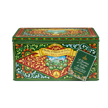 DOLCE & GABBANA TIN PANETTONE WITH PISTACCHIO - 600G