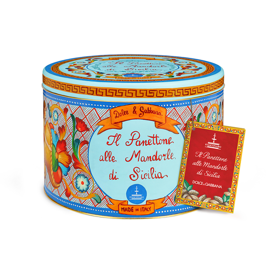 DOLCE & GABBANA TIN PANETTONE W/ ALMONDS - 1KG