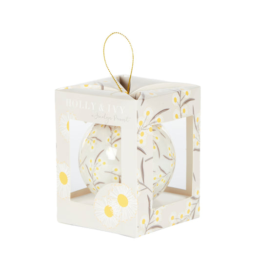 7.5Cm Artist Bauble - Golden Wattle