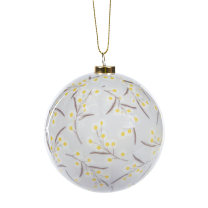 7.5Cm Artist Bauble - Golden Wattle