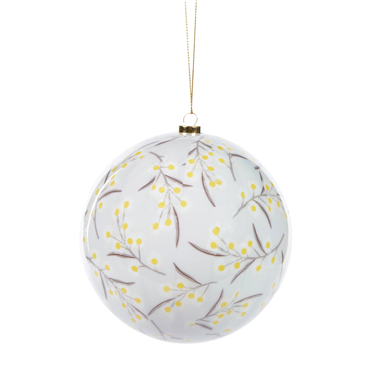 12Cm Artist Bauble - Golden Wattle