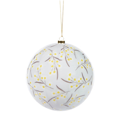 12Cm Artist Bauble - Golden Wattle