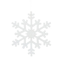 Load image into Gallery viewer, Glittered Snowflakes White
