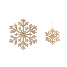 Load image into Gallery viewer, Glittered Snowflakes Champagne

