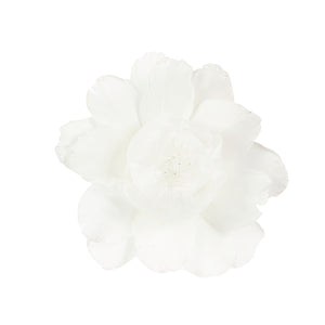 White Feather Clip Flower
