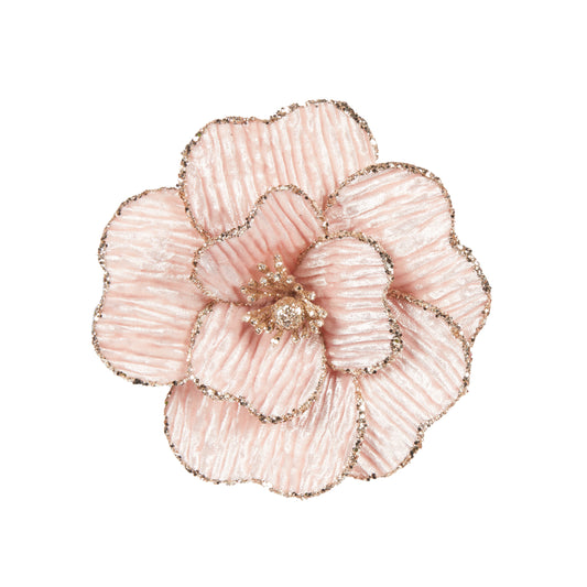 Light Pink Fabric Clip Flower