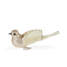 Load image into Gallery viewer, 4Pk Champagne Feather Clip Bird

