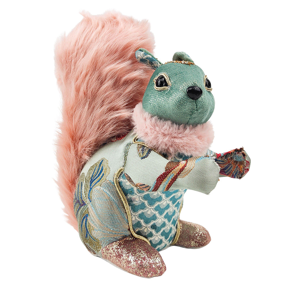 PINK & BLUE PAISLEY SQUIRREL