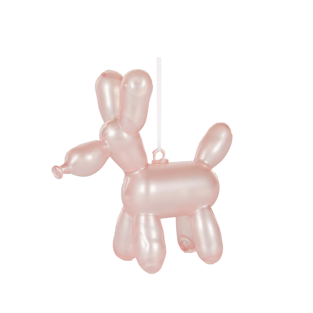 Pearl Pink Dog Balloon Animal Hanging