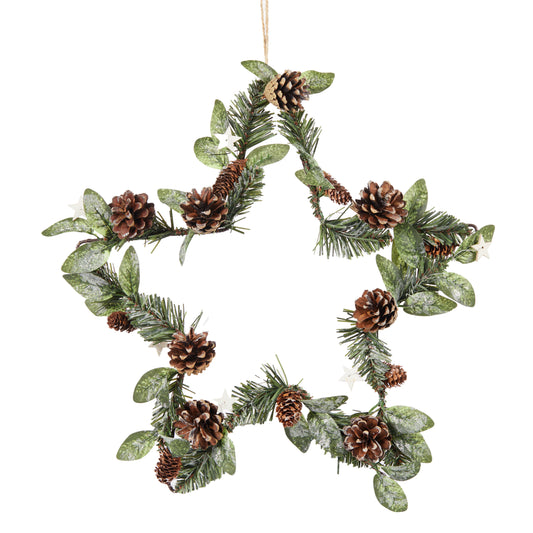 Woodland Pine Hanging Star