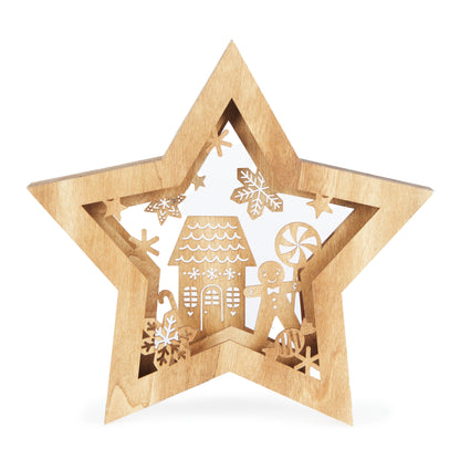 Led Gingerbread Star