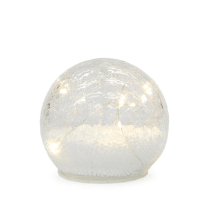 Led Glass Snowball With 15 Led