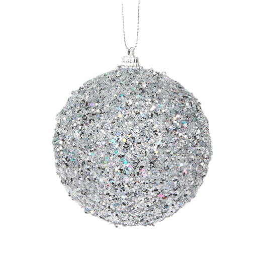 Silver Sugar Bauble