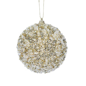 Gold Crystals Bauble