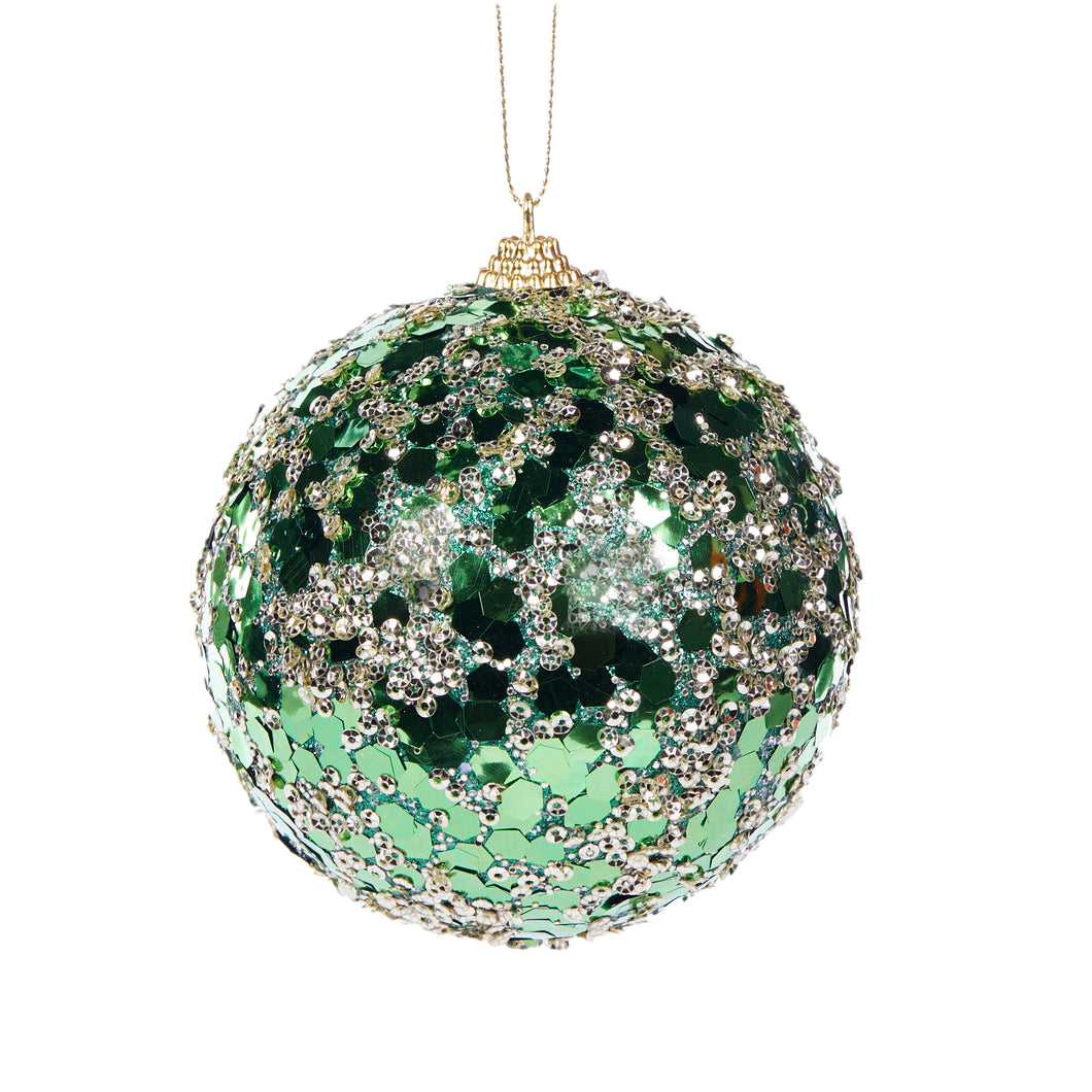 Green Mirrored Bauble