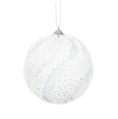White Bubbles Bauble