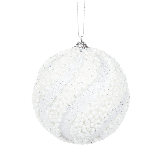 White Bubbles Bauble