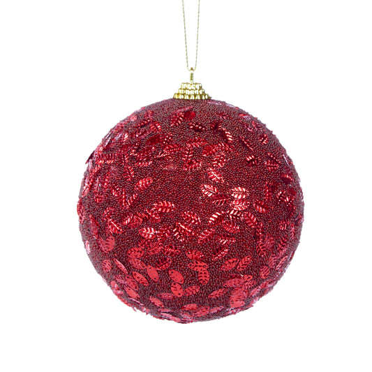 Burgundy Leaves Baubles