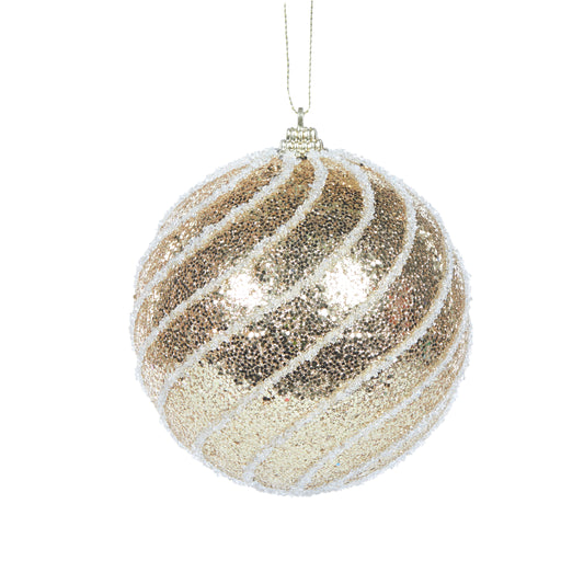 Gold Swirl Bauble